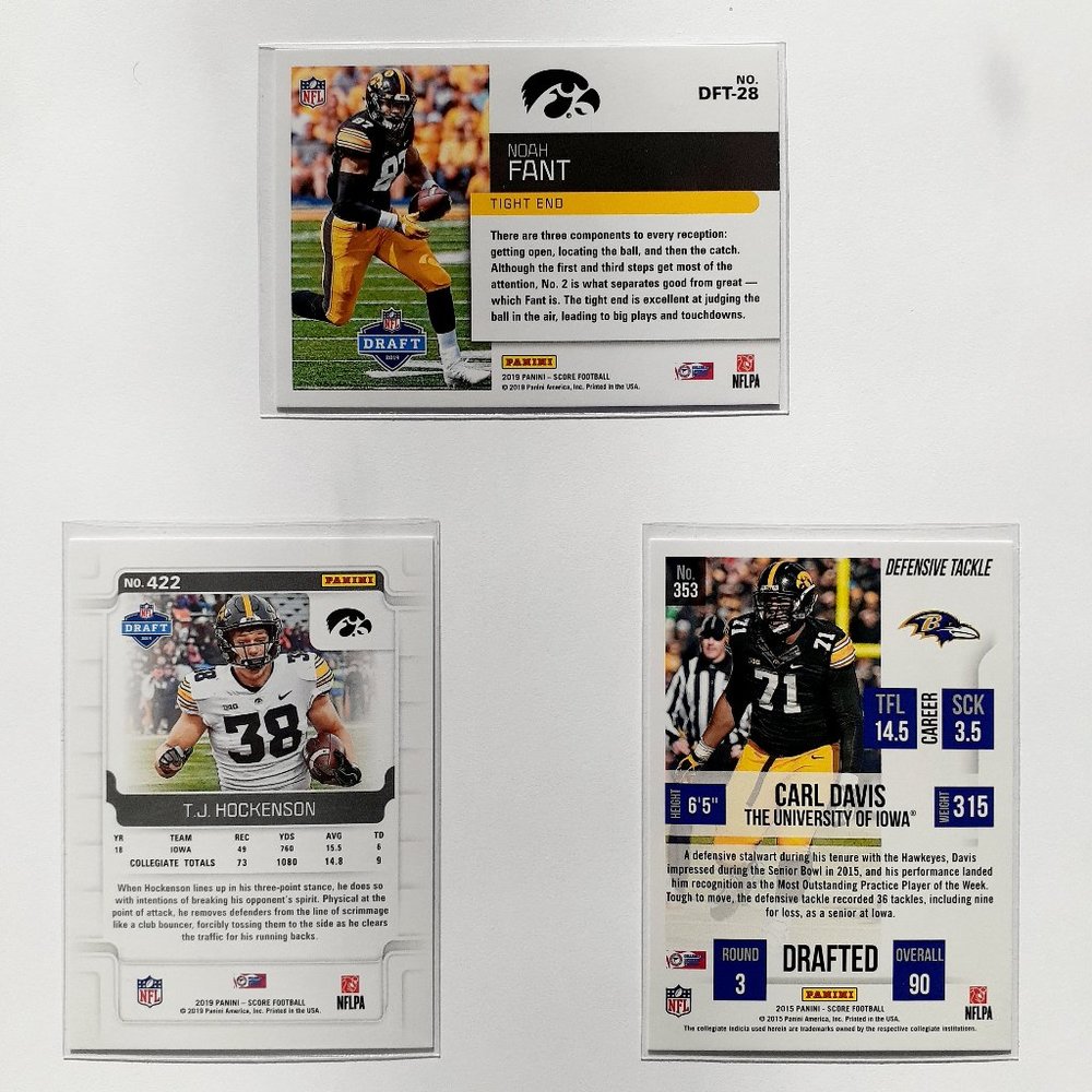 Iowa Hawkeyes 9 Card Lot [CFBL] [C4_3_1] - Picture 6 of 8
